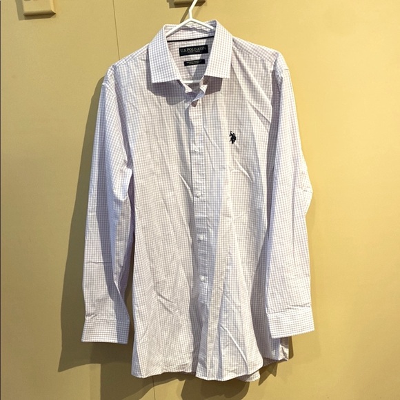 U.S. Polo Assn. Men's Purple Checkered Shirt - Picture 2 of 6